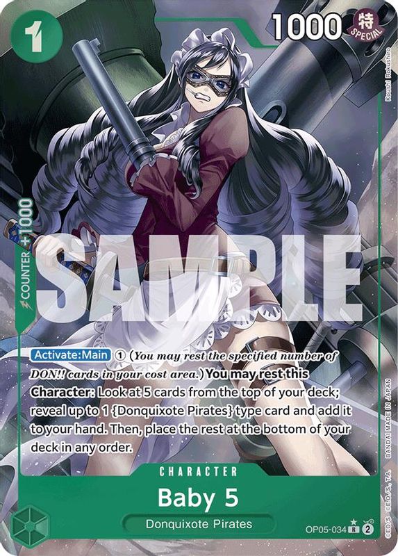 Baby 5 (PRB01) (Full Art) - OP05-034 - Rare