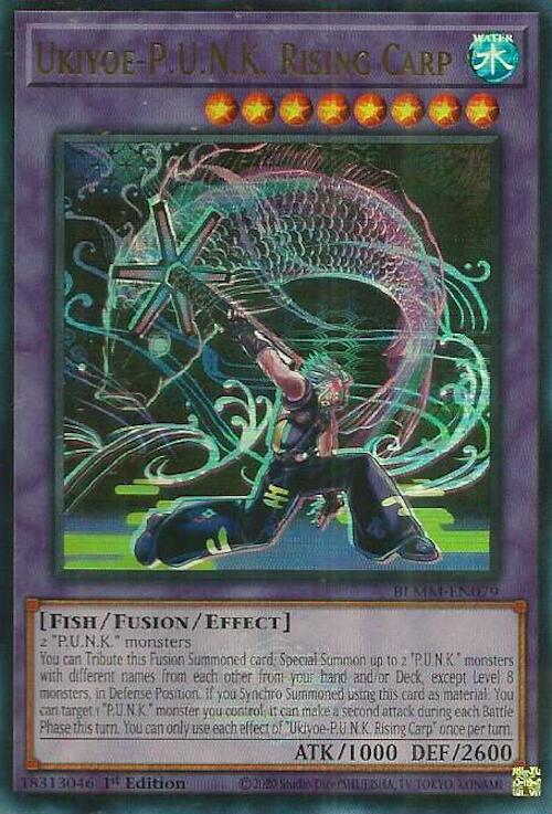 Ukiyoe-P.U.N.K. Rising Carp - BLMM-EN079 - Ultra Rare - 1st Edition