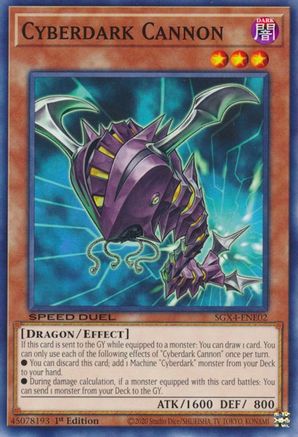 Cyberdark Cannon - SGX4-ENE02 - Common  - 1st Edition
