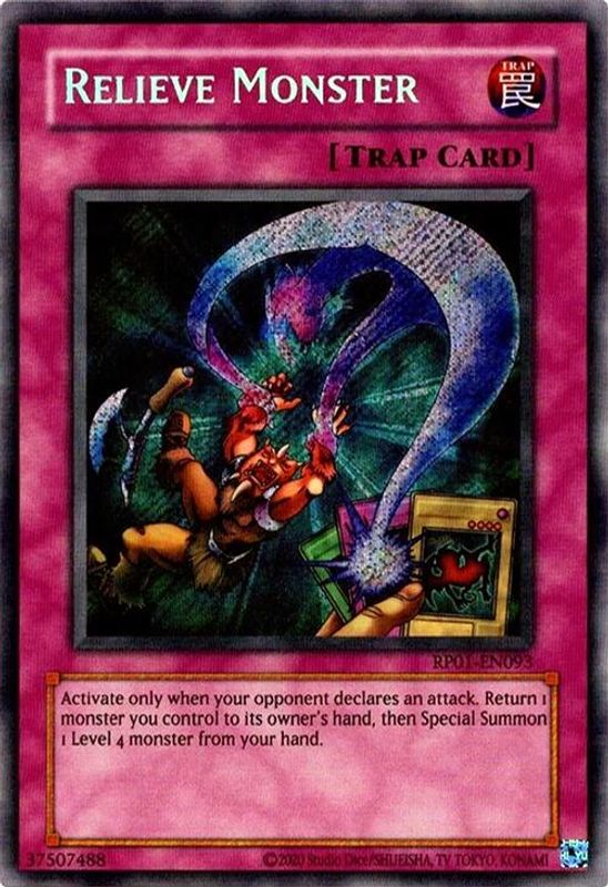 Relieve Monster (2020 Date Reprint) - RP01-EN093 - Secret Rare