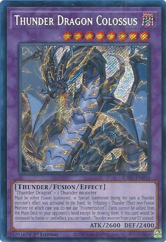 Thunder Dragon Colossus (Secret Rare) - RA03-EN036 - Secret Rare - 1st Edition