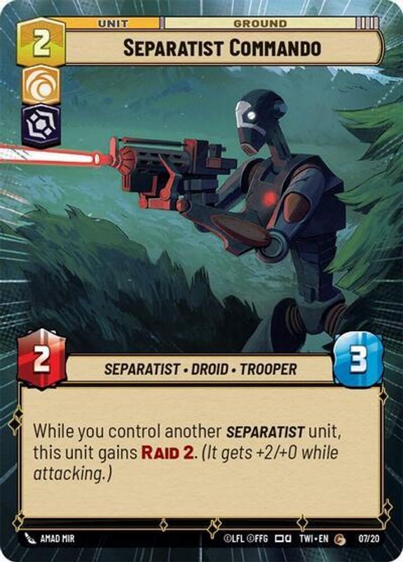 Separatist Commando (Hyperspace)  - Weekly Play Promo - 07/20 - Special