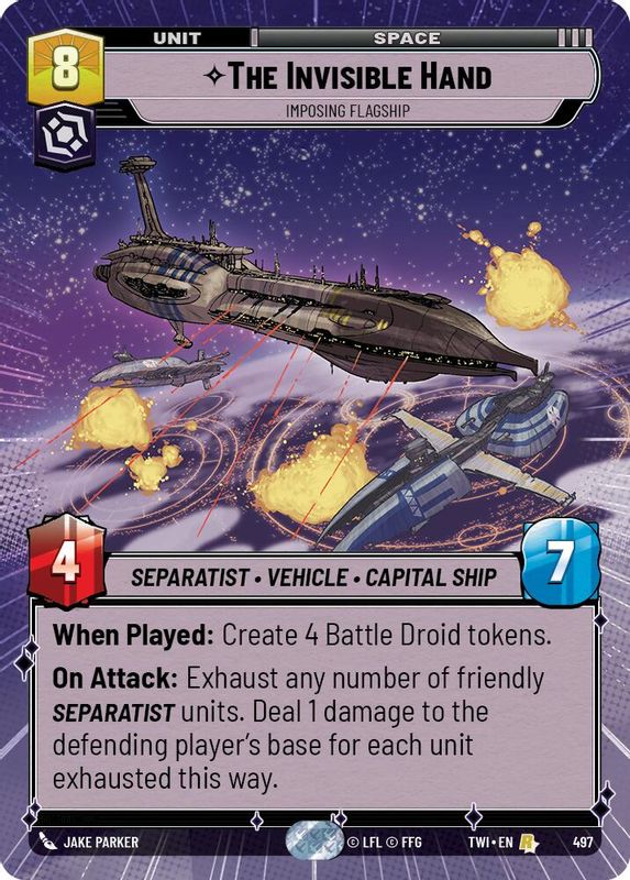 The Invisible Hand - Imposing Flagship (Hyperspace) - 497 - Rare