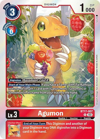 Agumon - BT17-007 - Rare