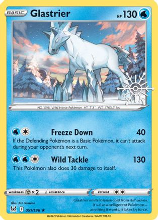 Glastrier - 051/196 - Holo Promo (2023 Holiday Calendar)