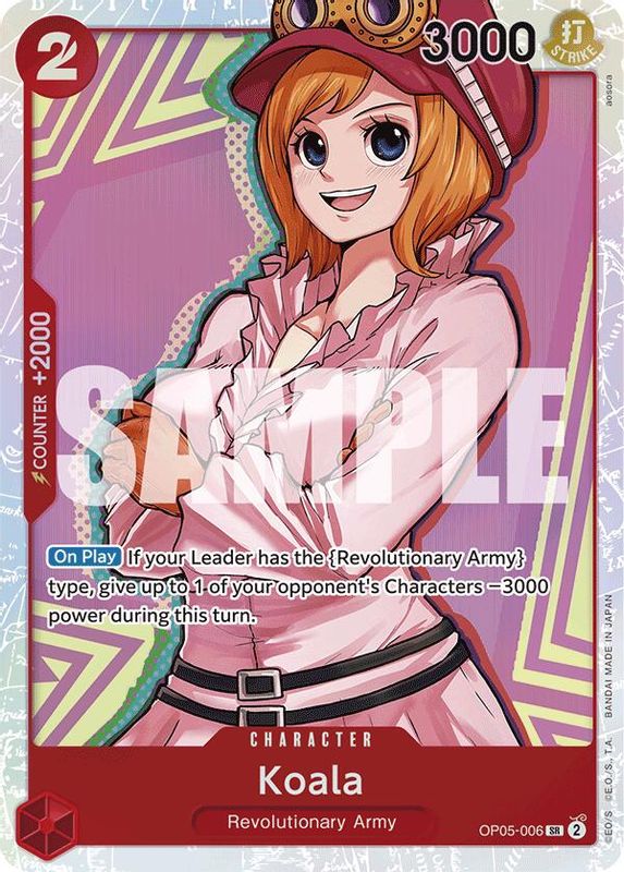 Koala (Reprint) - OP05-006 - Super Rare  (No Pencil Mark)