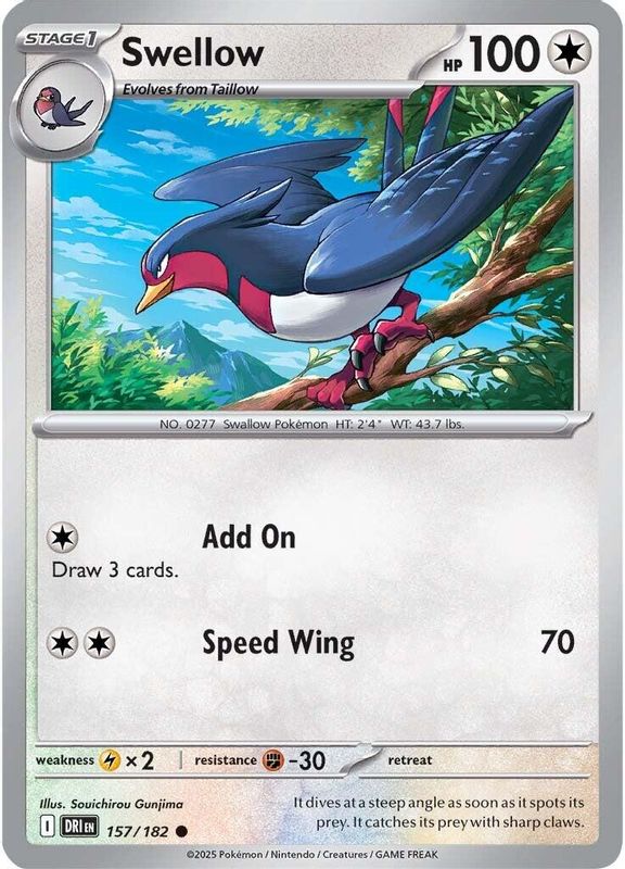 Swellow - 157/182 - Common