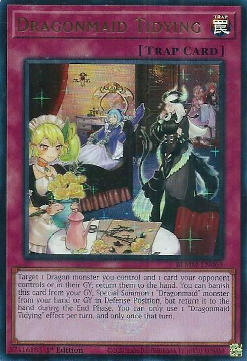 Dragonmaid Tidying - BLMM-EN069 - Ultra Rare - 1st Edition