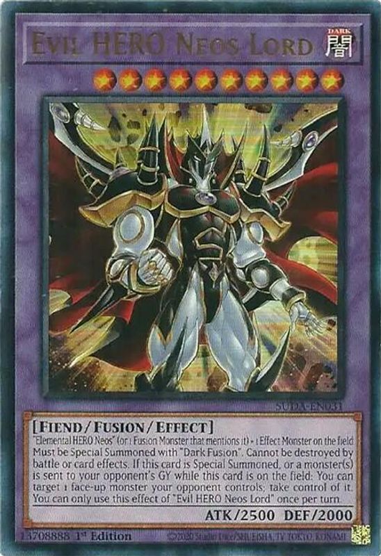 Evil HERO Neos Lord - SUDA-EN031 - Ultra Rare - 1st Edition