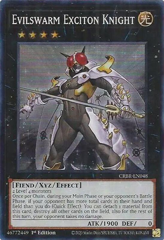 Evilswarm Exciton Knight (SR) - CRBR-EN048 - Super Rare - 1st Edition
