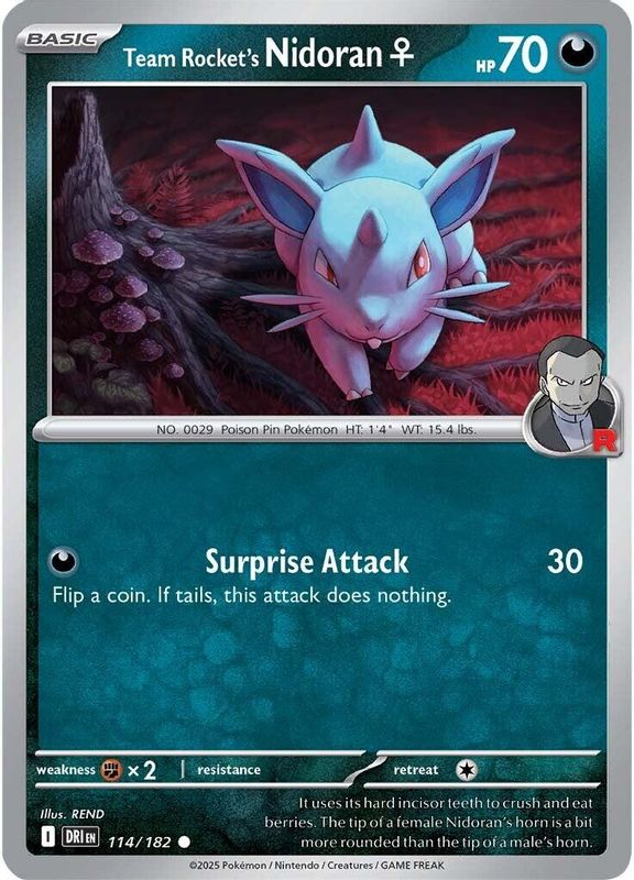 Team Rocket's Nidoran - 114/182 - Common