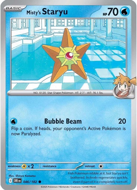 Misty's Staryu - 046/182 - Common