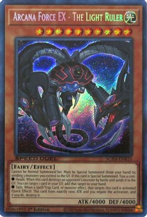 Arcana Force EX - The Light Ruler (Secret Rare) - SGX4-ENB10 - Secret Rare  - 1st Edition