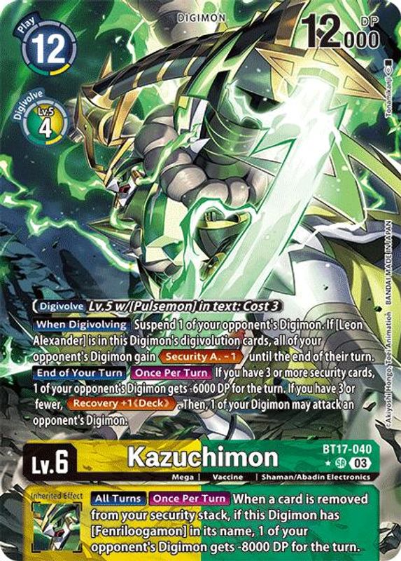 Kazuchimon (Alternate Art) - BT17-040 - Super Rare