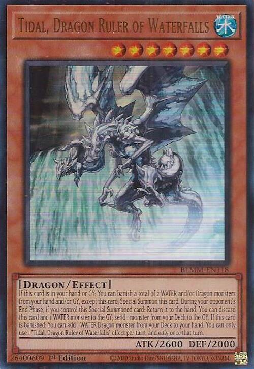 Tidal, Dragon Ruler of Waterfalls - BLMM-EN118 - Ultra Rare - 1st Edition