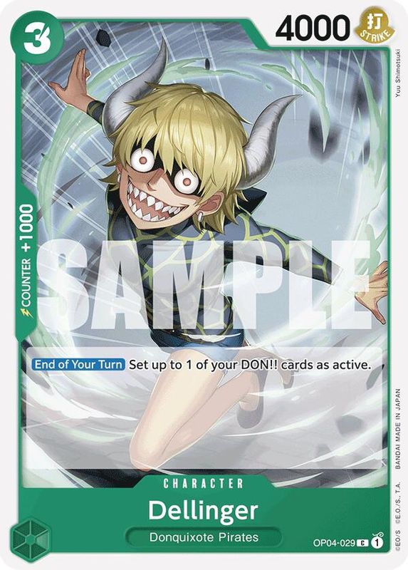 Dellinger (Reprint) - OP04-029 - Common  (No Pencil Mark)