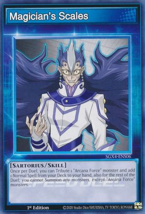 Magician's Scales (Skill Card) - SGX4-ENS06 - Common  - 1st Edition