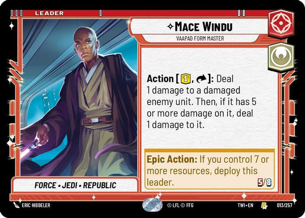 Mace Windu - Vaapad Form Master - 013/257 - Rare