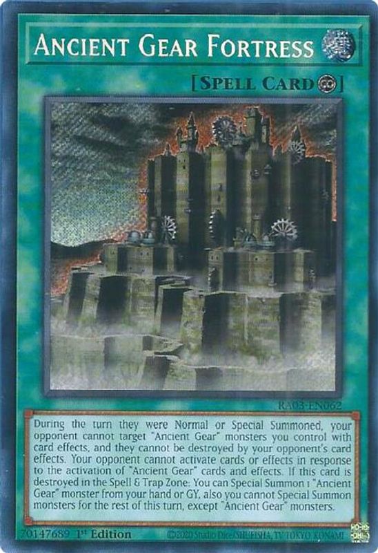 Ancient Gear Fortress (Secret Rare) - RA03-EN062 - Secret Rare - 1st Edition