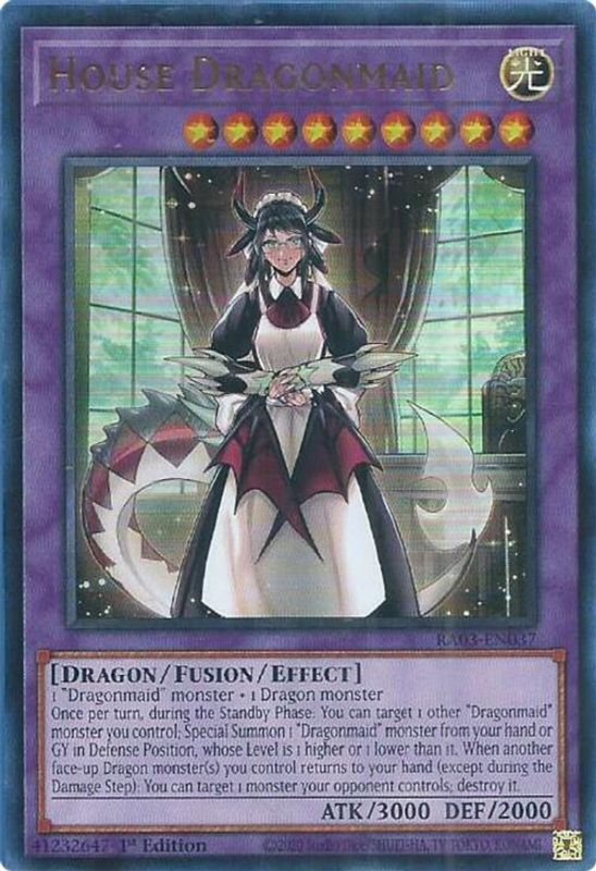 House Dragonmaid (UR) - RA03-EN037 - Ultra Rare - 1st Edition