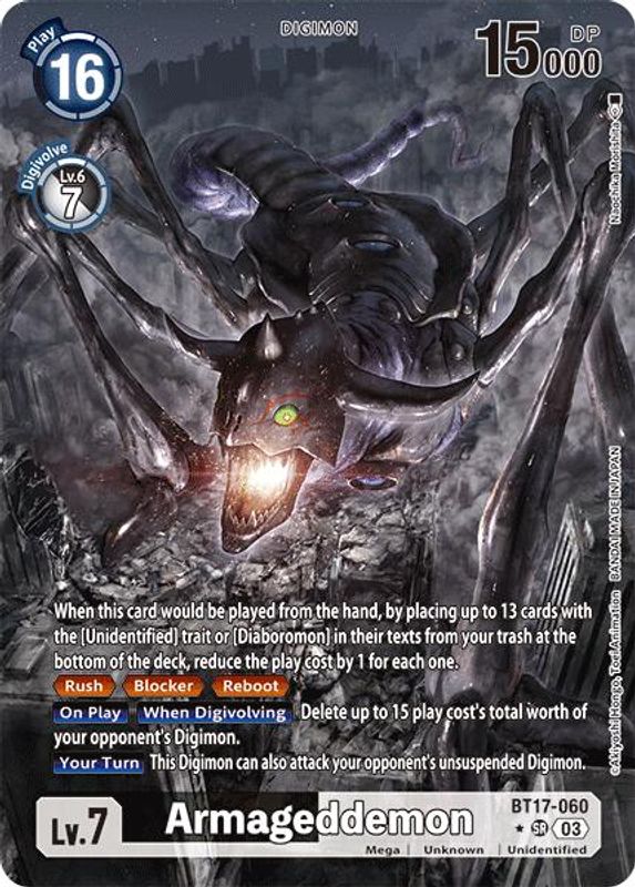 Armageddemon (Alternate Art) - BT17-060 - Super Rare