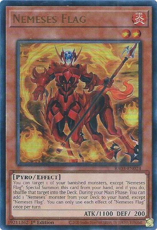 Nemeses Flag (UR) - RA03-EN024 - Ultra Rare - 1st Edition