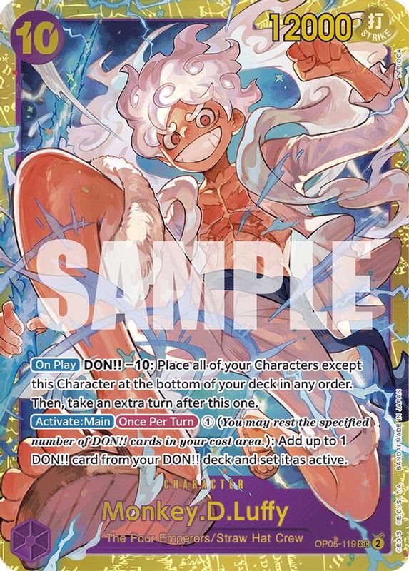 Monkey.D.Luffy (OP05-119) (Reprint) - OP05-119 - Secret Rare  (No Pencil Mark)