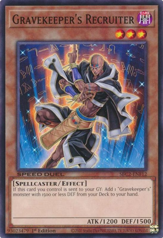 Gravekeeper's Recruiter - SBC2-ENF12 - Common - 1st Edition