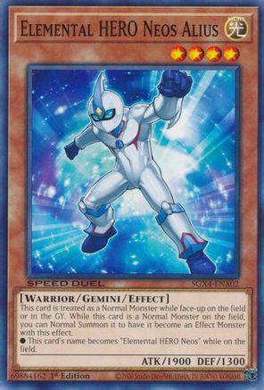 Elemental HERO Neos Alius - SGX4-ENA02 - Common  - 1st Edition