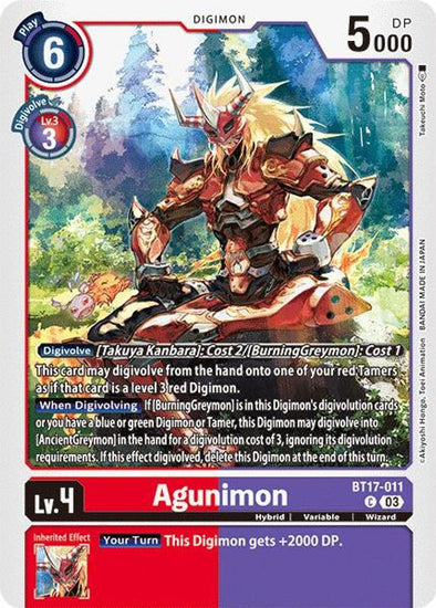 Agunimon - BT17-011 - Common