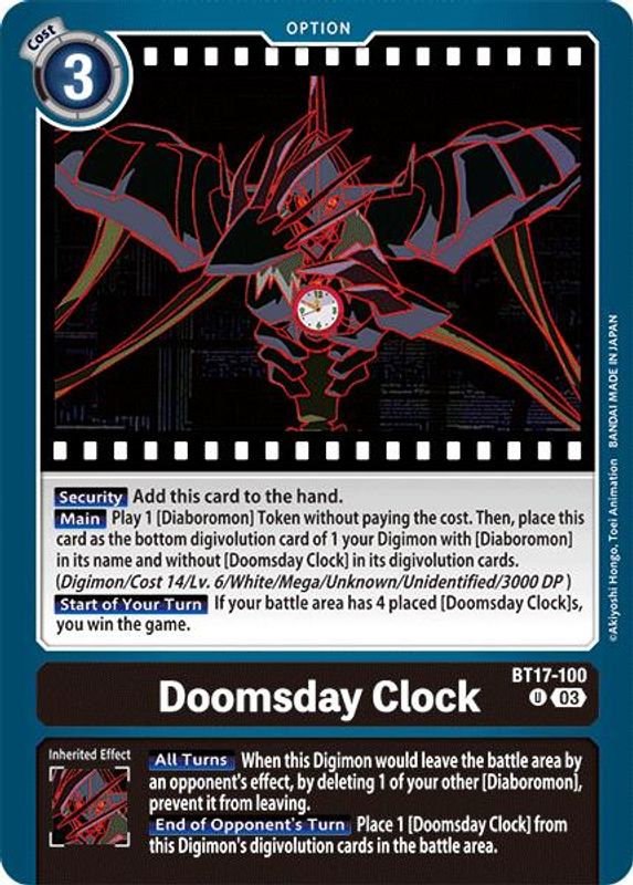 Doomsday Clock - BT17-100 - Uncommon