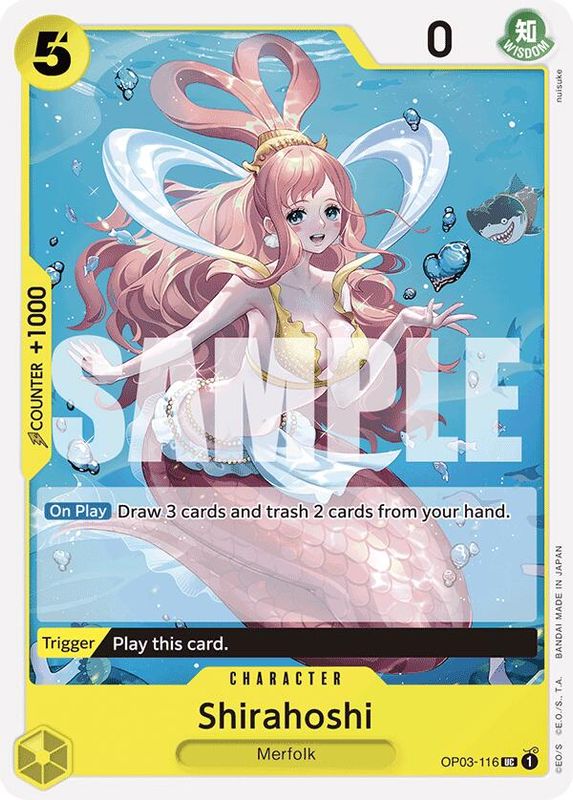 Shirahoshi (OP03-116) (Reprint) - OP03-116 - Uncommon  (No Pencil Mark)