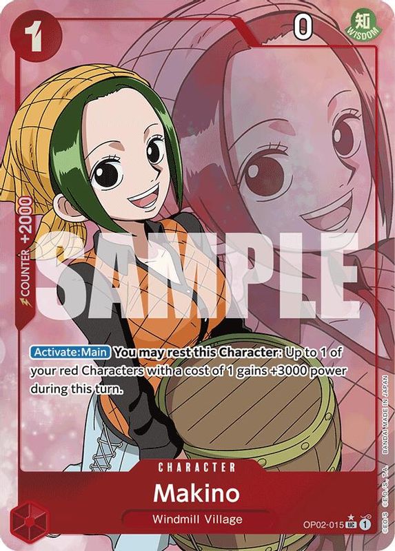 Makino (PRB01) (Full Art) - OP02-015 - Uncommon