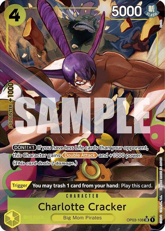 Charlotte Cracker (PRB01) (Alternate Art) - OP03-108 - Super Rare