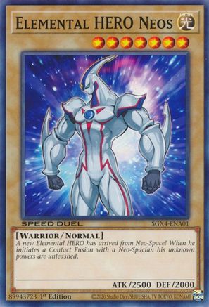 Elemental HERO Neos - SGX4-ENA01 - Common  - 1st Edition