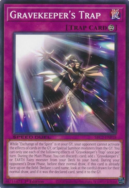 Gravekeeper's Trap - SBC2-ENF18 - Common - 1st Edition