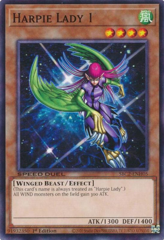 Harpie Lady 1 - SBC2-ENH05 - Common - 1st Edition