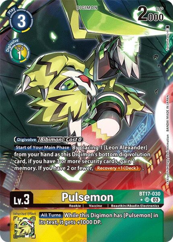 Pulsemon (Alternate Art) - BT17-030 - Super Rare