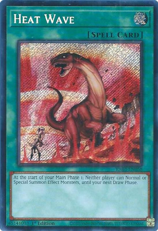 Heat Wave (Secret Rare) - RA03-EN058 - Secret Rare - 1st Edition