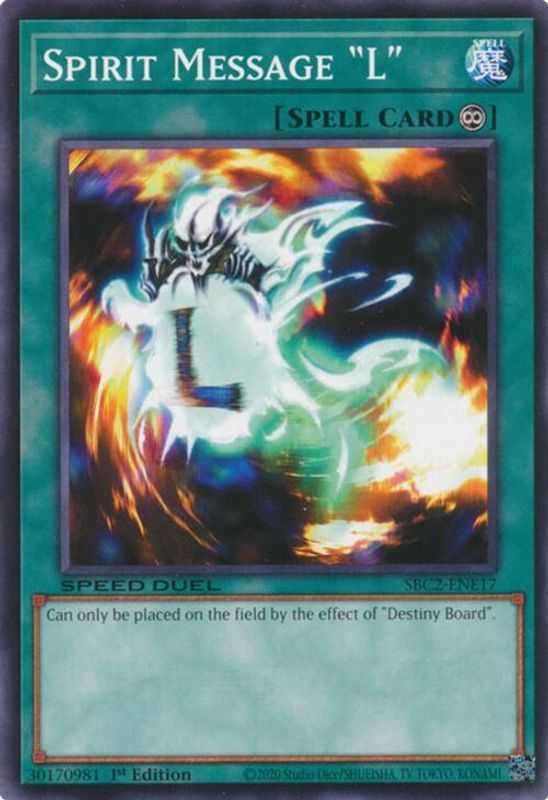 Spirit Message L - SBC2-ENE17 - Common - 1st Edition