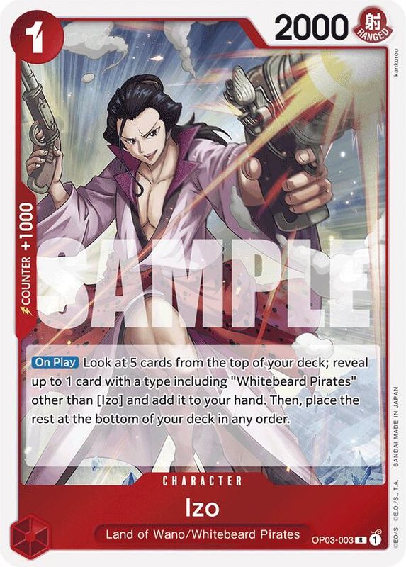 Izo (OP03-003) (Reprint) - OP03-003 - Rare  (No Pencil Mark)