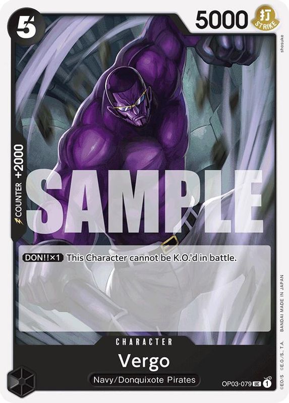 Vergo (Reprint) - OP03-079 - Uncommon  (No Pencil Mark)