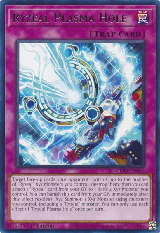 Ryzeal Plasma Hole - CRBR-EN010 - Rare - 1st Edition