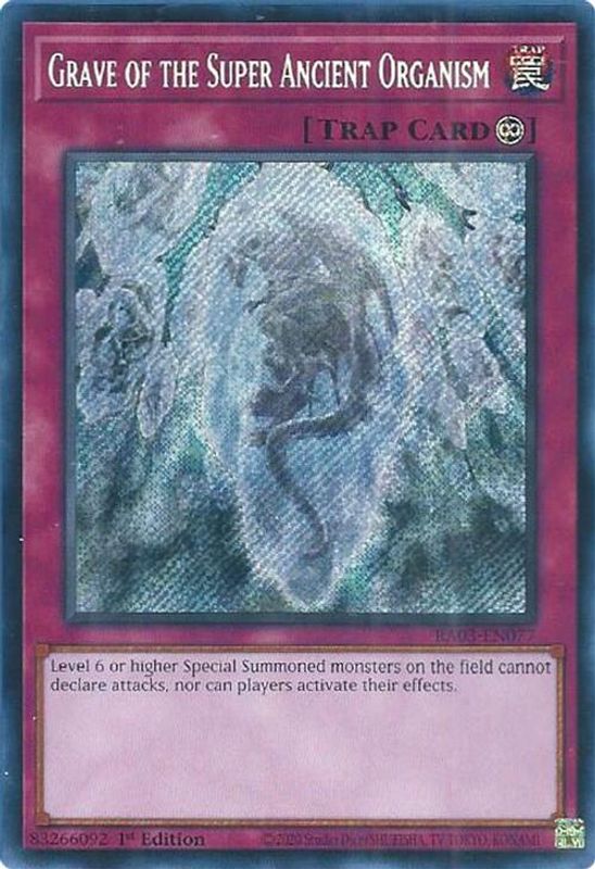 Grave of the Super Ancient Organism (Secret Rare) - RA03-EN077 - Secret Rare - 1st Edition