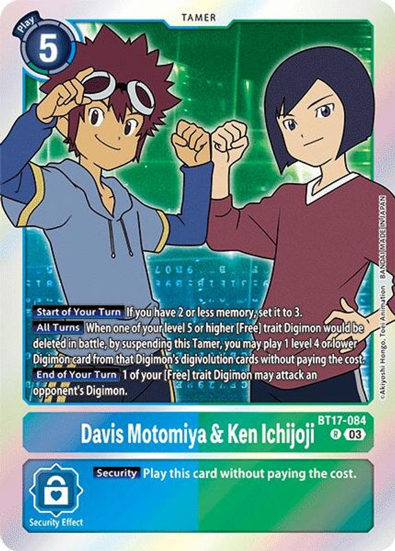 Davis Motomiya & Ken Ichijoji - BT17-084 - Rare