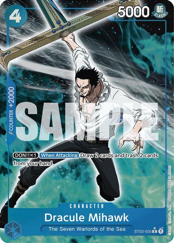 Dracule Mihawk (PRB01) (Full Art) - ST03-005 - Common