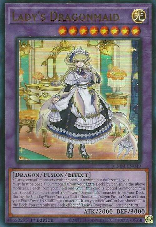 Lady's Dragonmaid - BLMM-EN049 - Ultra Rare - 1st Edition