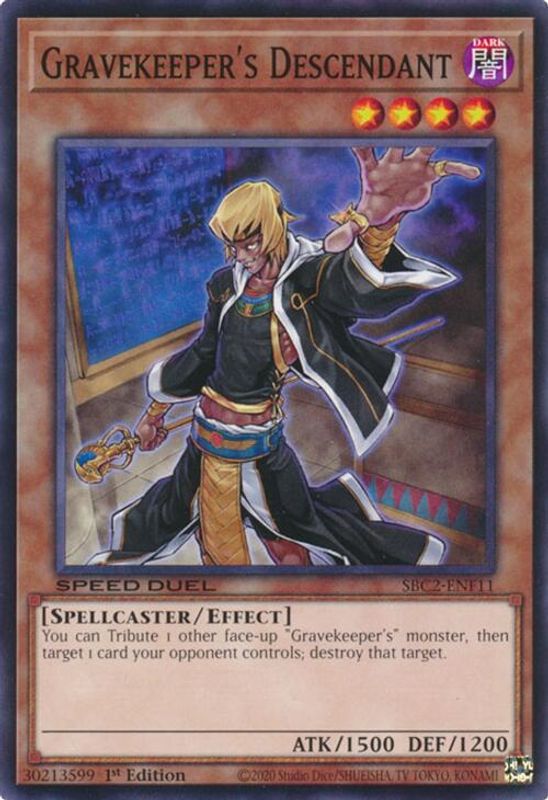 Gravekeeper's Descendant - SBC2-ENF11 - Common - 1st Edition