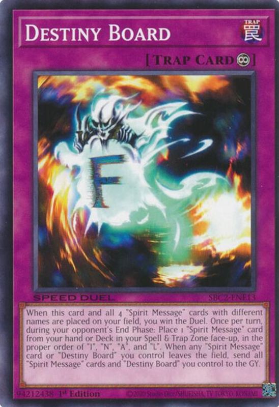Destiny Board - SBC2-ENE13 - Common - 1st Edition