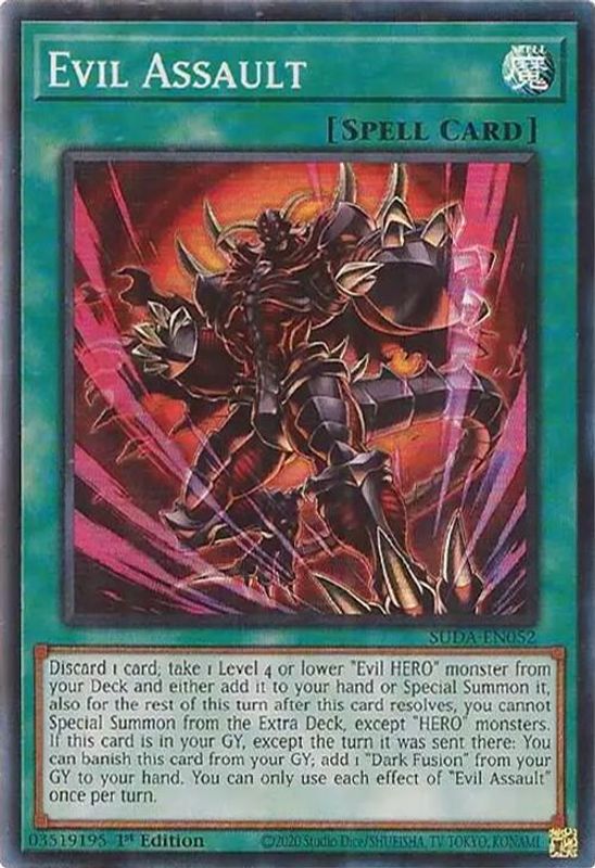 Evil Assault - SUDA-EN052 - Super Rare - 1st Edition